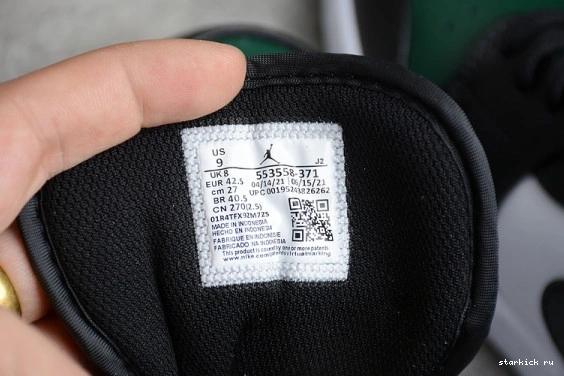 1 TOE JORDAN LOW - GREEN 553558-371 553558-371 0115